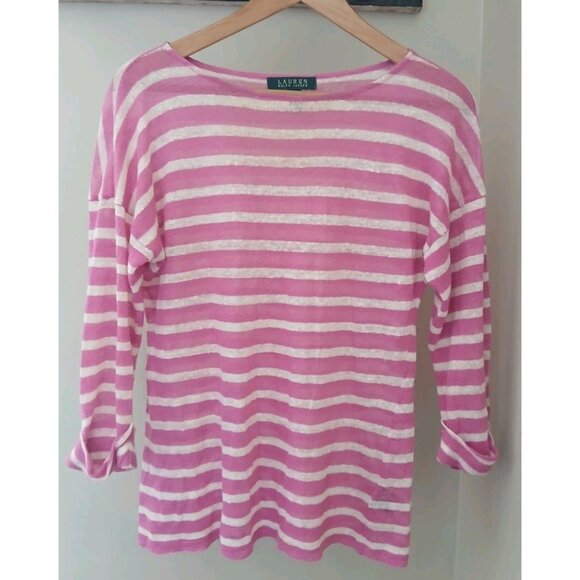 Lauren Ralph Lauren 100% Linen Blouse - Picture 1 of 8